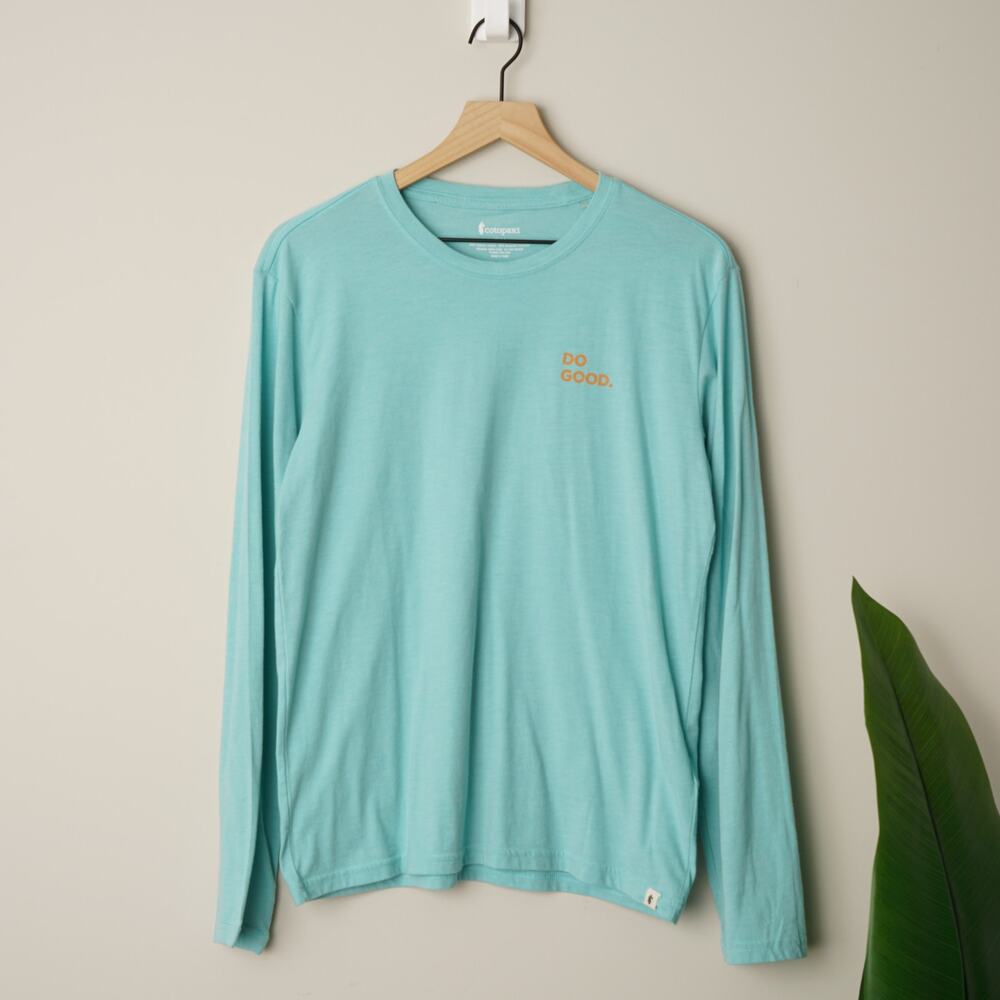 Cotopaxi Organic Cotton/Recycled Polyester Shirt Do Good Crew Long Sleeve Cactus - Picture 2 of 7